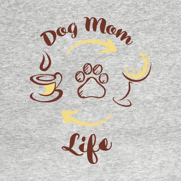 Dog Mom Life Coffee Tee Tshirt by teespot123